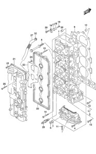 DF 175A drawing Cylinder Head