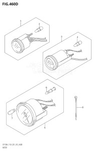 14003Z-410001 (2014) 140hp E01-Gen. Export 1 (DF140AZ) DF140AZ drawing METER (DF115AT:E40)