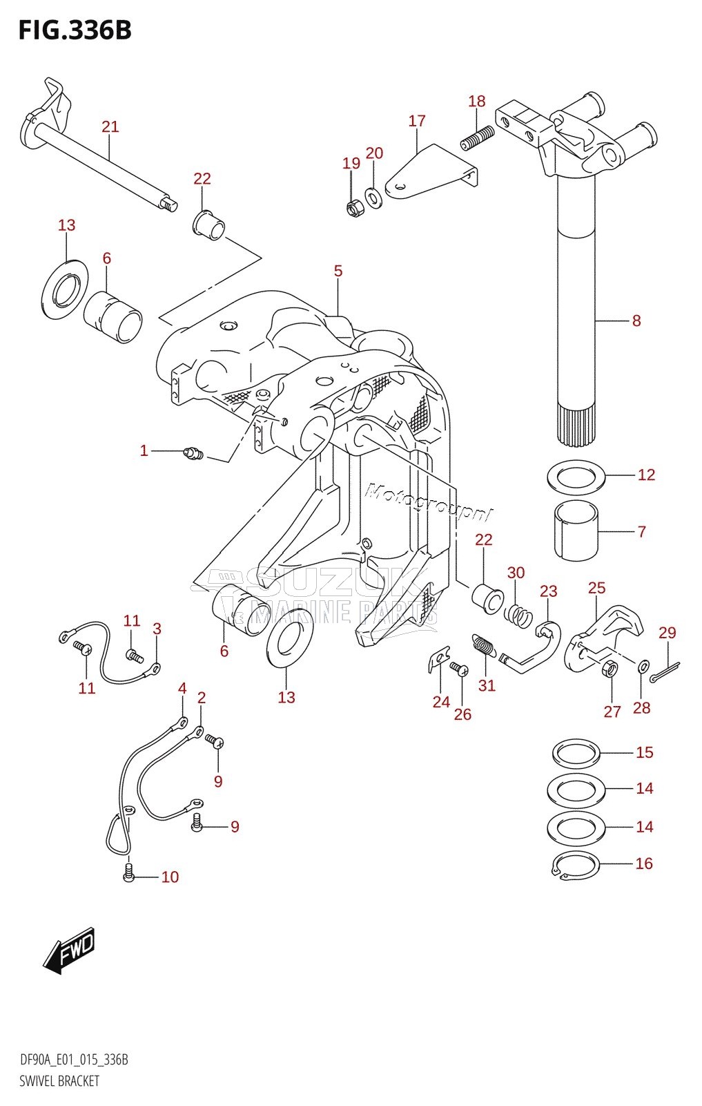 SWIVEL BRACKET (DF70A:E40)