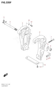 06003F-240001 (2022) 60hp E11 E40-Gen. Export 1-and 2 (DF60AVT  DF60AVT  DF60AVTH  DF60AVTH) DF60A drawing CLAMP BRACKET (DF60ATH)