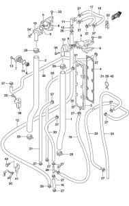 Outboard DF 250AP drawing Thermostat