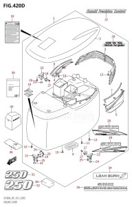 DF300A From 30002P-510001 (E01 E40)  2015 drawing ENGINE COVER (DF250A:E40)