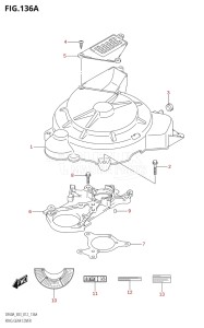 06002F-210001 (2012) 60hp E03-USA (DF60A) DF60A drawing RING GEAR COVER