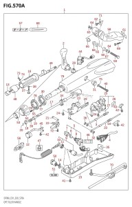 DF100B From 10004F-340001 (E01 E40)  2023 drawing OPT:TILLER HANDLE (DF70A,DF80A,DF90A,DF100B)