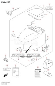 05003F-910001 (2019) 50hp E01-Gen. Export 1 (DF50AT  DF50ATH) DF50A drawing ENGINE COVER (DF50A:E01)