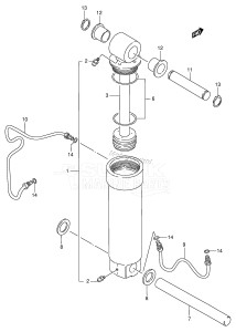 DT100 From 10001-351001 ()  1993 drawing TILT CYLINDER