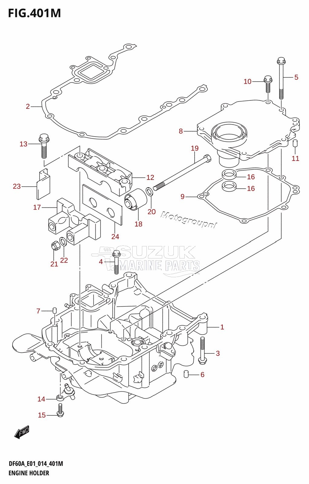 ENGINE HOLDER (DF60ATH:E40)