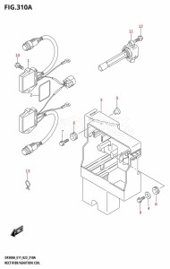 DF300A From 30002P-240001 (E40)  2022 drawing RECTIFIER /​ IGNITION COIL