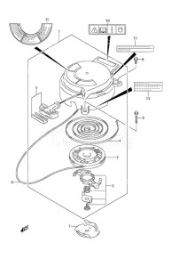 DF 2.5 drawing Recoil Starter