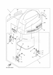 F250HETX drawing FAIRING-UPPER