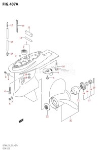 DF80A From 08002F-210001 (E03)  2012 drawing GEAR CASE