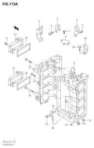 DF70 From 07001F-031001 (E11)  2013 drawing CYLINDER BLOCK