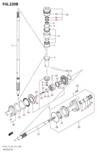 DF175Z From 17502Z-310001 (E01 E40)  2013 drawing TRANSMISSION (DF150T:E40)