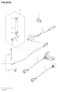 DF175T From 17502F-210001 (E01 E40)  2012 drawing OPT:HARNESS (DF150Z:E40)