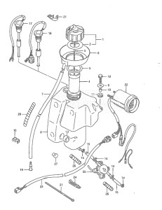 Outboard DT 40 drawing Oil Tank