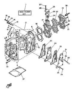 20D drawing CYLINDER--CRANKCASE