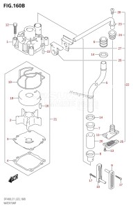 DF115BT From 11506F-240001 (E11 E40)  2022 drawing WATER PUMP (E40)