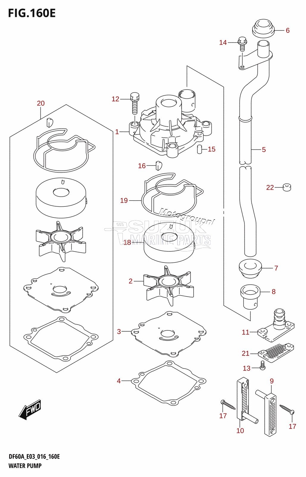 WATER PUMP (DF60AVT:E03)