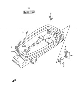 Outboard DT 5 drawing Lower Cover