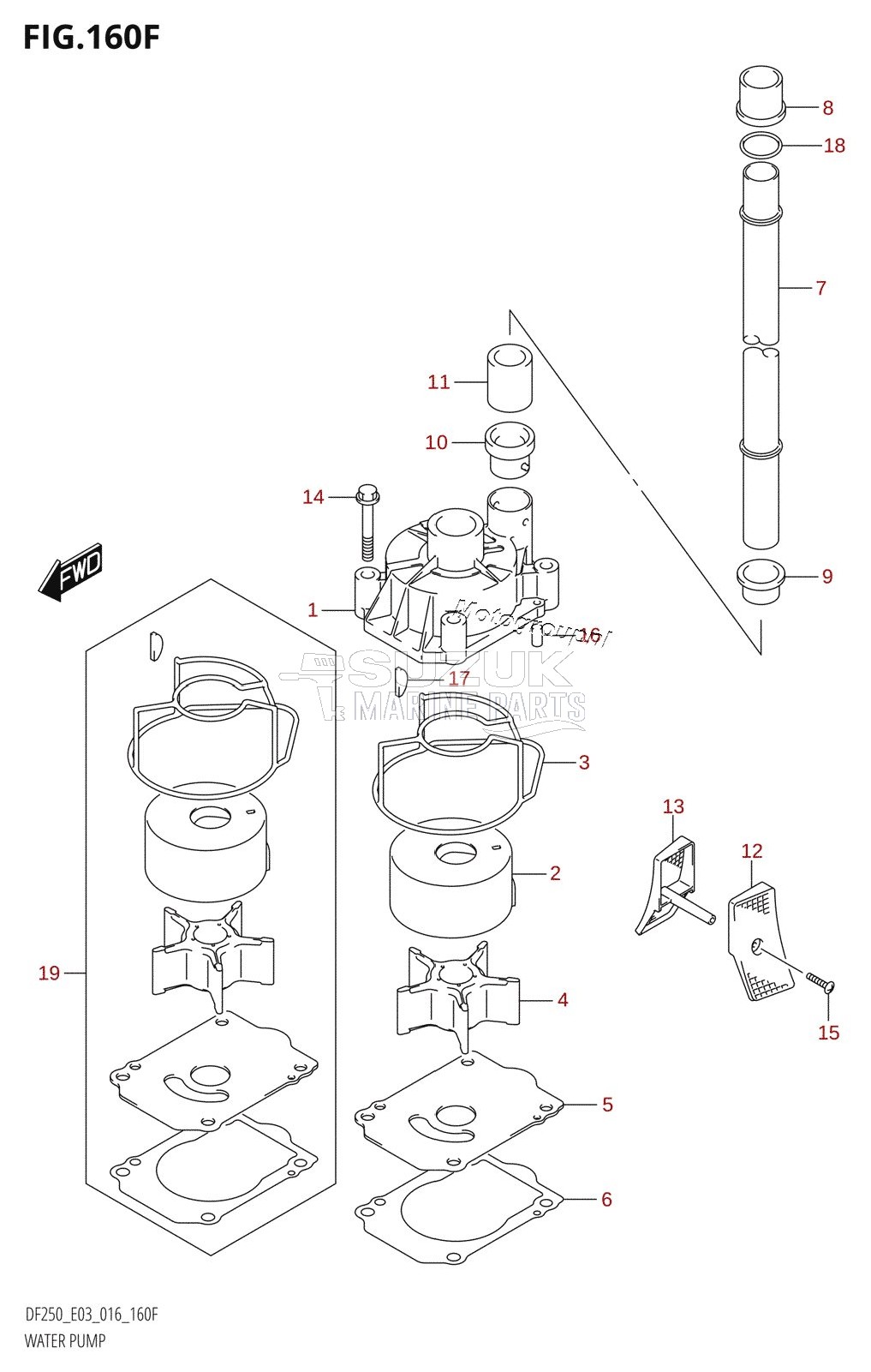 WATER PUMP (DF250Z:E03)