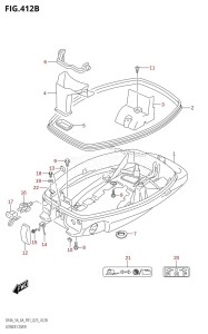 DF6A From 00603F-340001 (P01)  2023 drawing LOWER COVER (DF5A,DF6A)