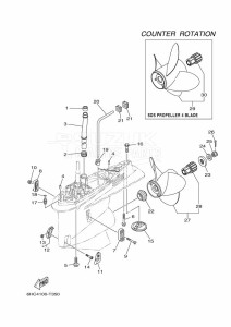 FL250LET drawing PROPELLER-HOUSING-AND-TRANSMISSION-4