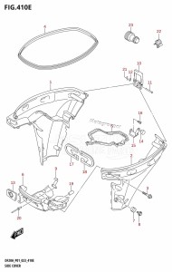 DF20A From 02002F-240001 (E01 P01 P40)  2022 drawing SIDE COVER (DF9.9BTH,DF20ATH)