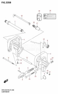 DF30A From 03003F-710001 (P40)  2017 drawing CLAMP BRACKET (DF25AR:P03)