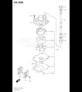 09003F-810001 (2018) 90hp E01 E40-Gen. Export 1 - Costa Rica (DF90AT  DF90ATH) DF90A drawing WATER PUMP (DF70A:E01,DF70ATH:E01)