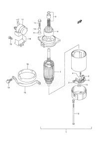 Outboard DF 30 drawing Starting Motor