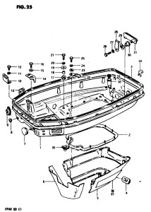 DT60 From 06001-301001 ()  1983 drawing LOWER COVER