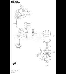 10004F-240001 (2022) 100hp E01 E40-Gen. Export 1 - Costa Rica (DF100BT  DF140Z) DF100B drawing OIL PUMP