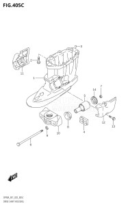 08002F-140001 (2021) 80hp E01 E40-Gen. Export 1 - Costa Rica (DF80AT) DF80A drawing DRIVE SHAFT HOUSING ((DF70ATH,DF90ATH):E01)