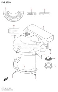 DF150 From 15002F-510001 (E01 E40)  2015 drawing SILENCER /​ RING GEAR COVER (DF150ZG:E40)