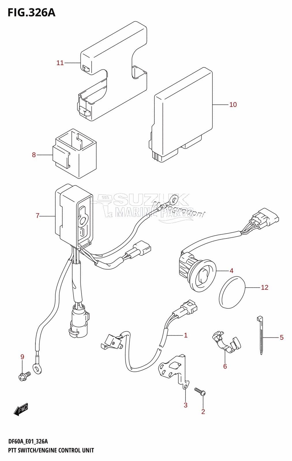 PTT SWITCH /​ ENGINE CONTROL UNIT