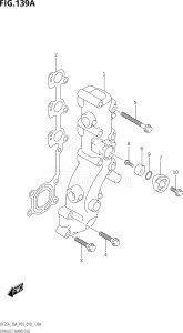 02504F-810001 (2018) 25hp P03-U.S.A (DF25A  DF25AQ  DF25AT  DF25ATH) DF25A drawing EXHAUST MANIFOLD