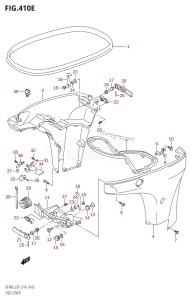 DF80A From 08002F-410001 (E01 E40)  2014 drawing SIDE COVER (DF80A:E01)