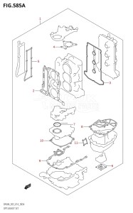 04003F-410001 (2014) 40hp E03-USA (DF40A) DF40A drawing OPT:GASKET SET