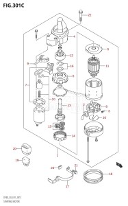 DF40 From 04001F-031001 (E11)  2013 drawing STARTING MOTOR (K5,K6,K7,K8,K9,K10)