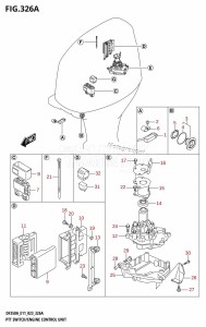 DF300B From 30003F-340001 (E11)  2023 drawing PTT SWITCH /​ ENGINE CONTROL UNIT