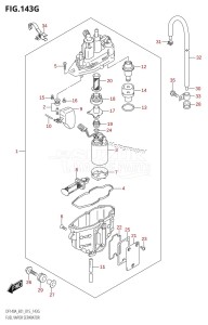 DF140A From 14003F-510001 (E40)  2015 drawing FUEL VAPOR SEPARATOR (DF140AT:E40)