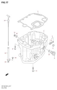 DF140 From 14002Z-110001 (E01 E40)  2011 drawing OIL PAN