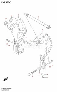 DF50A From 05004F-510001 (E01)  2015 drawing CLAMP BRACKET (DF40ATH:E01)