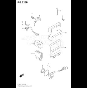 10004F-140001 (2021) 100hp E01 E40-Gen. Export 1 - Costa Rica (DF100BT  DF100BT   DF100BT) DF100B drawing PTT SWITCH / ENGINE CONTROL UNIT (SEE NOTE)