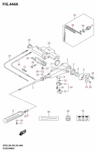 DF25A From 02504F-610001 (P03)  2016 drawing TILLER HANDLE (DF25A:P03)