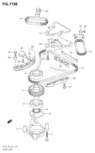 DF250Z From 25003Z-210001 (E03)  2012 drawing TIMING CHAIN (DF250T:E03)