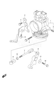 Outboard DF 40A drawing Throttle Body