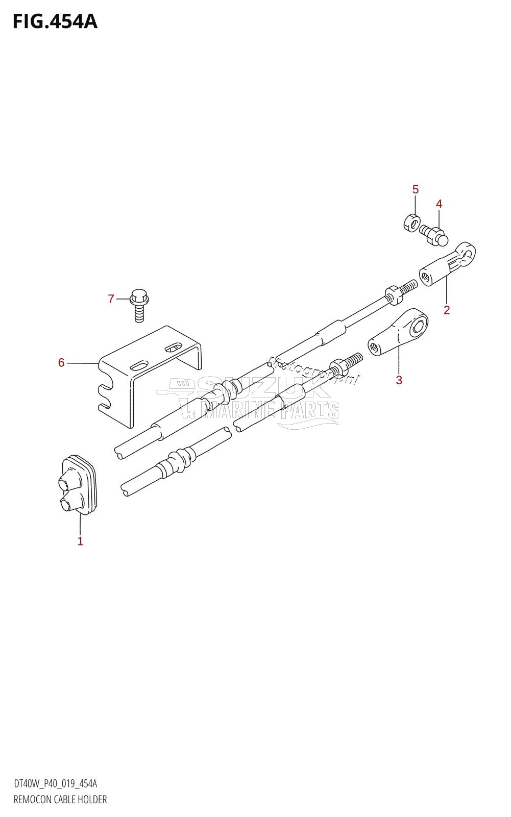 REMOCON CABLE HOLDER (DT40WR)