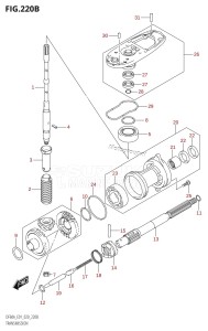 DF40A From 04003F-040001 (E01)  2020 drawing TRANSMISSION (DF40AQH:E01,DF40ATH:E01,DF50ATH:E01)