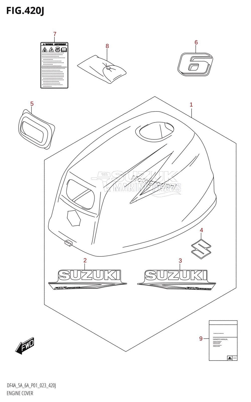 ENGINE COVER (DF6A:(021,022,023))